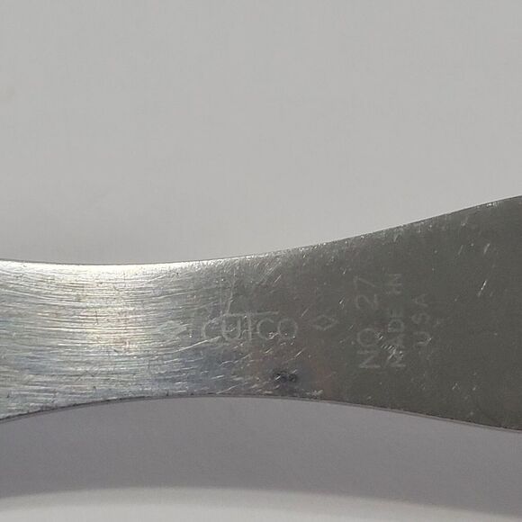 Cutco Carving Turning Fork No 27 Brown Wood Handle Made in USA - Picture 11 of 14